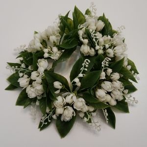 Vintage Lily of the Valley Plastic Floral Ring